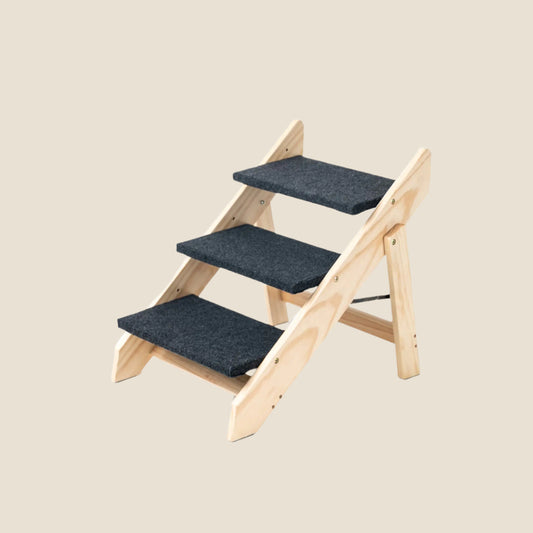 Foldable Wood Pet Steps