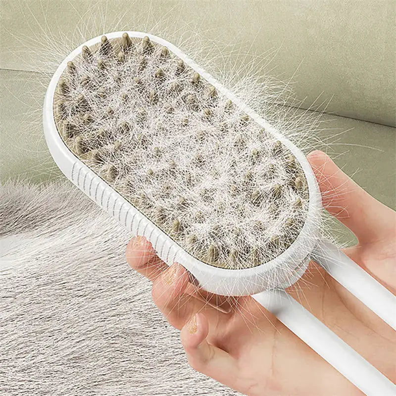 3-in-1 Pet Grooming Steam Brush