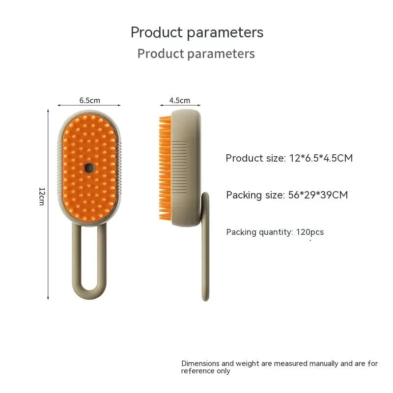 3-in-1 Pet Grooming Steam Brush