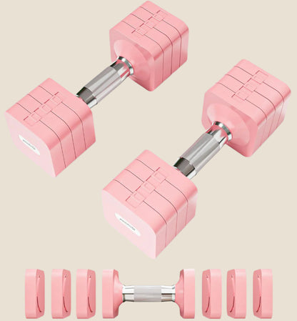 15LB 4-in-1 Compact Adjustable Dumbbell Set