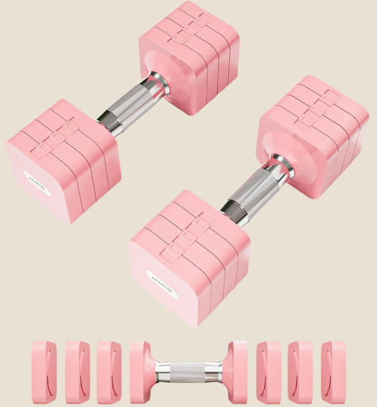 15LB 4-in-1 Compact Adjustable Dumbbell Set