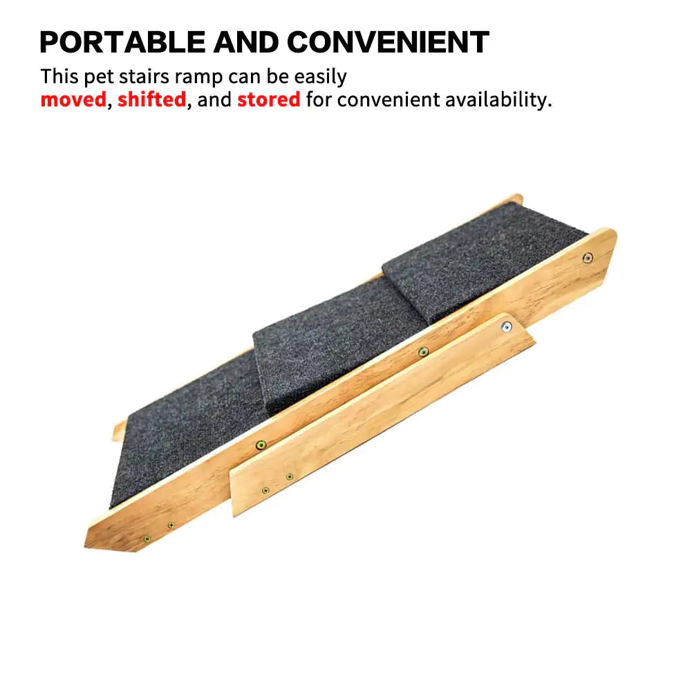 Foldable Wood Pet Steps