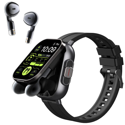 Denash 2-in-1 HD Smartwatch & Earbuds