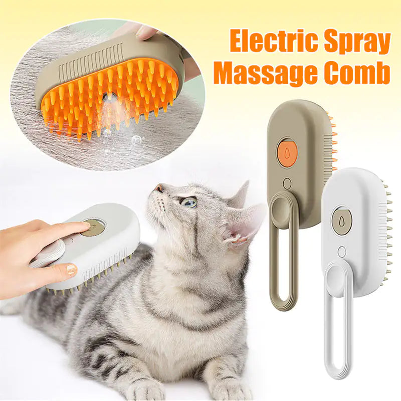 3-in-1 Pet Grooming Steam Brush