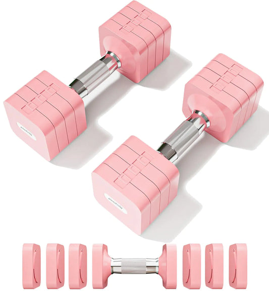 15LB 4-in-1 Compact Adjustable Dumbbell Set